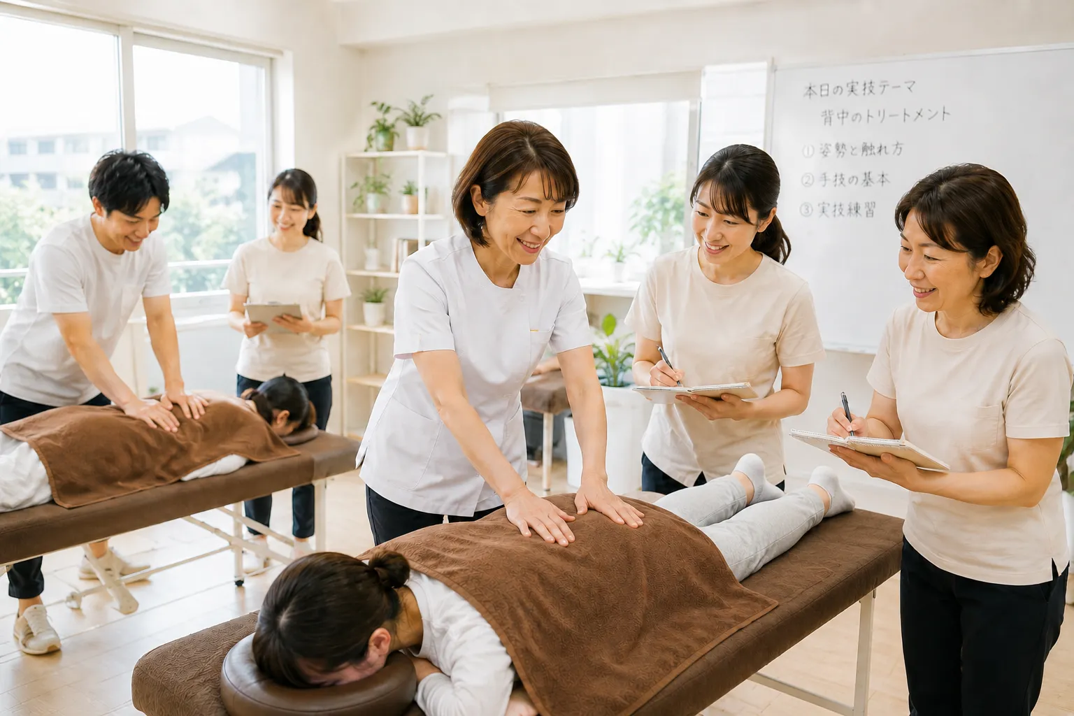 受講生が学ぶ様子