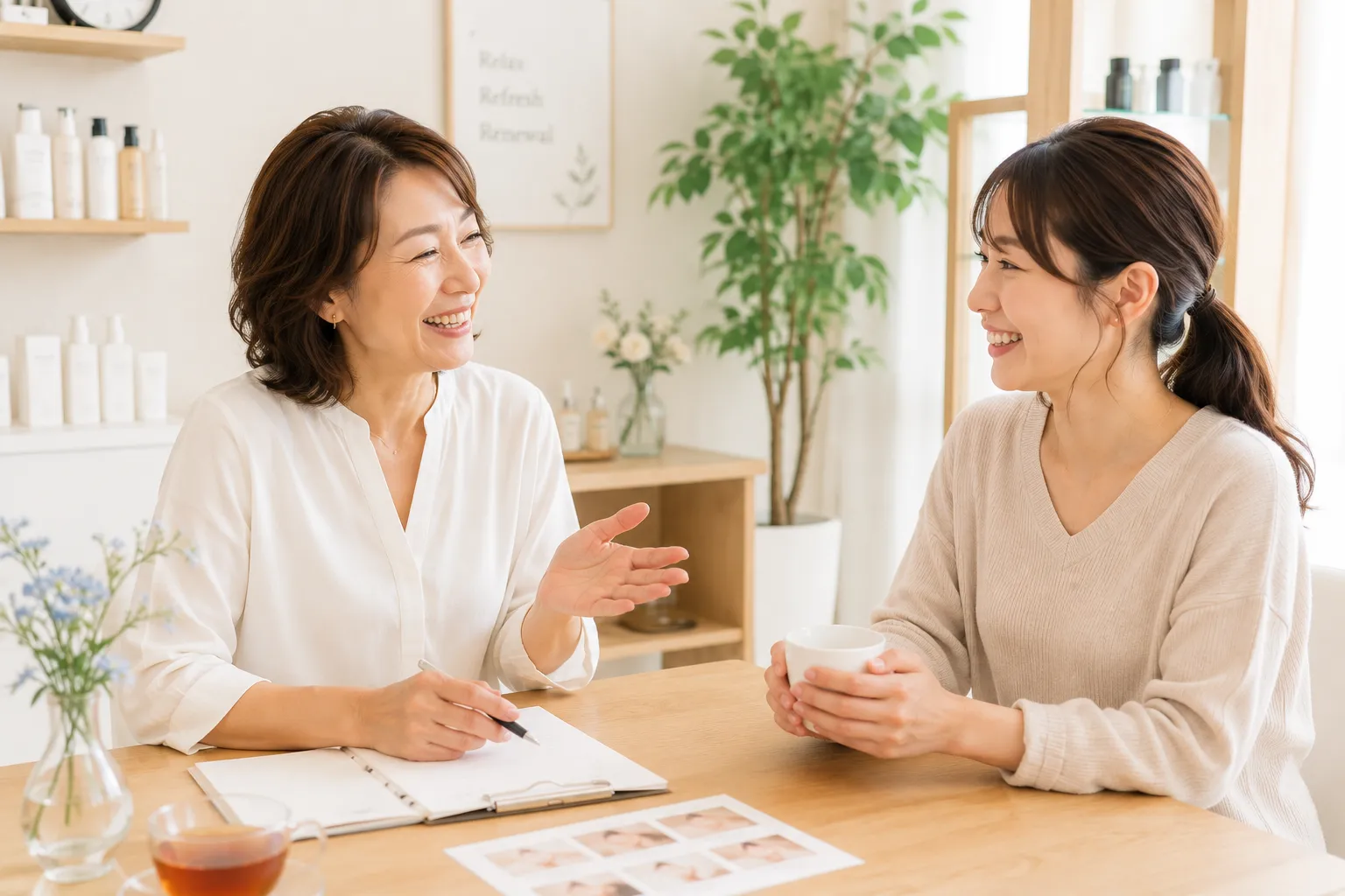 個人サロン運営で困っていることを伝えるセラピスト