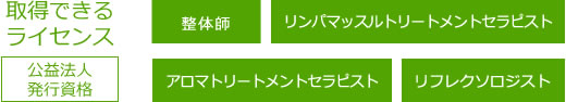 取得できるライセンス